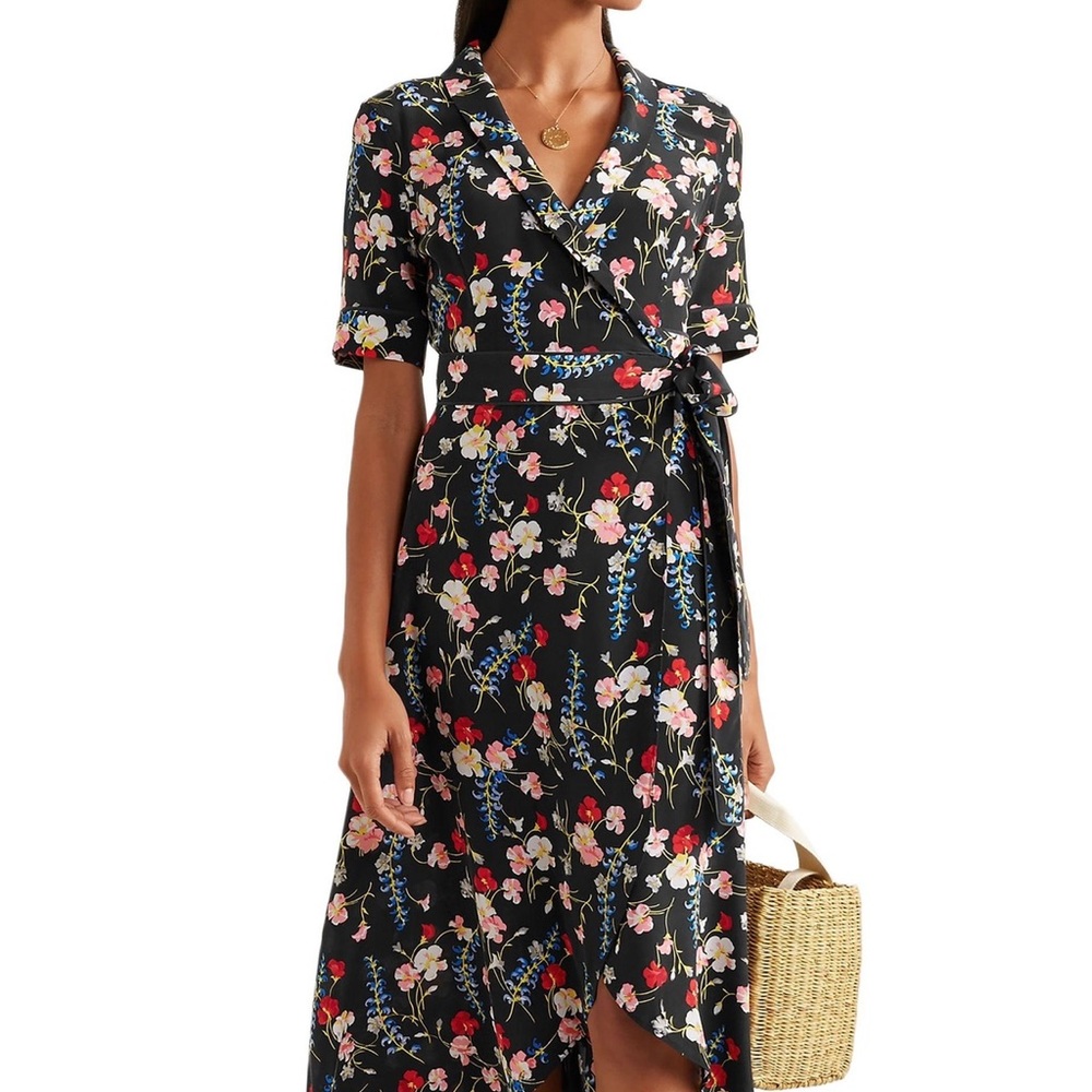 Equipment Silk Floral Dress